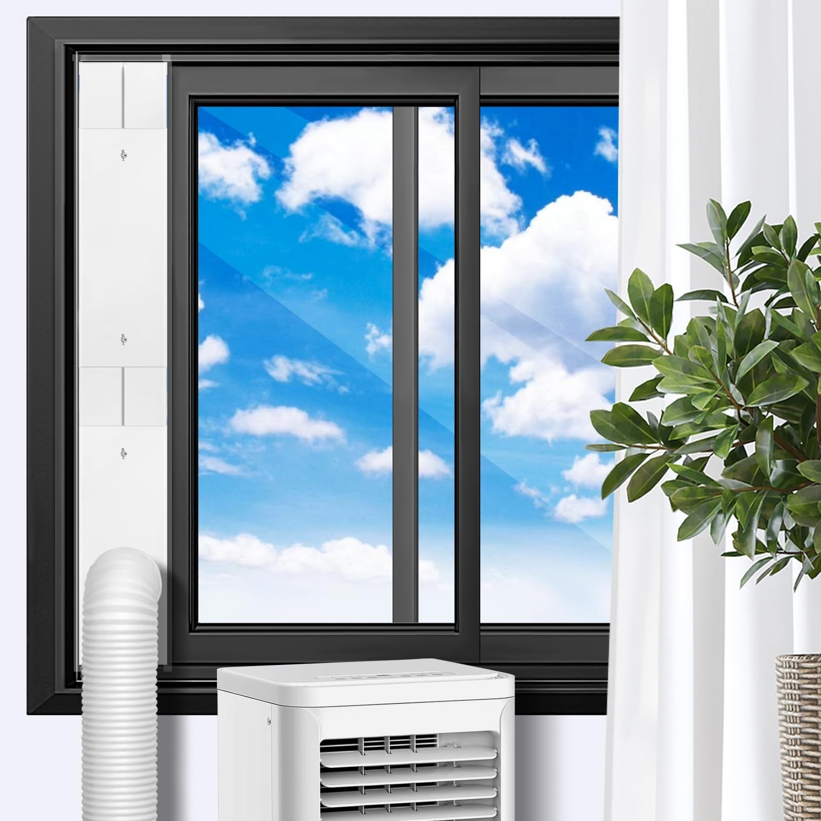 Upgrade Portable ac Window Vent Kit,ac Window Seal Kit,Portable Air Condition...