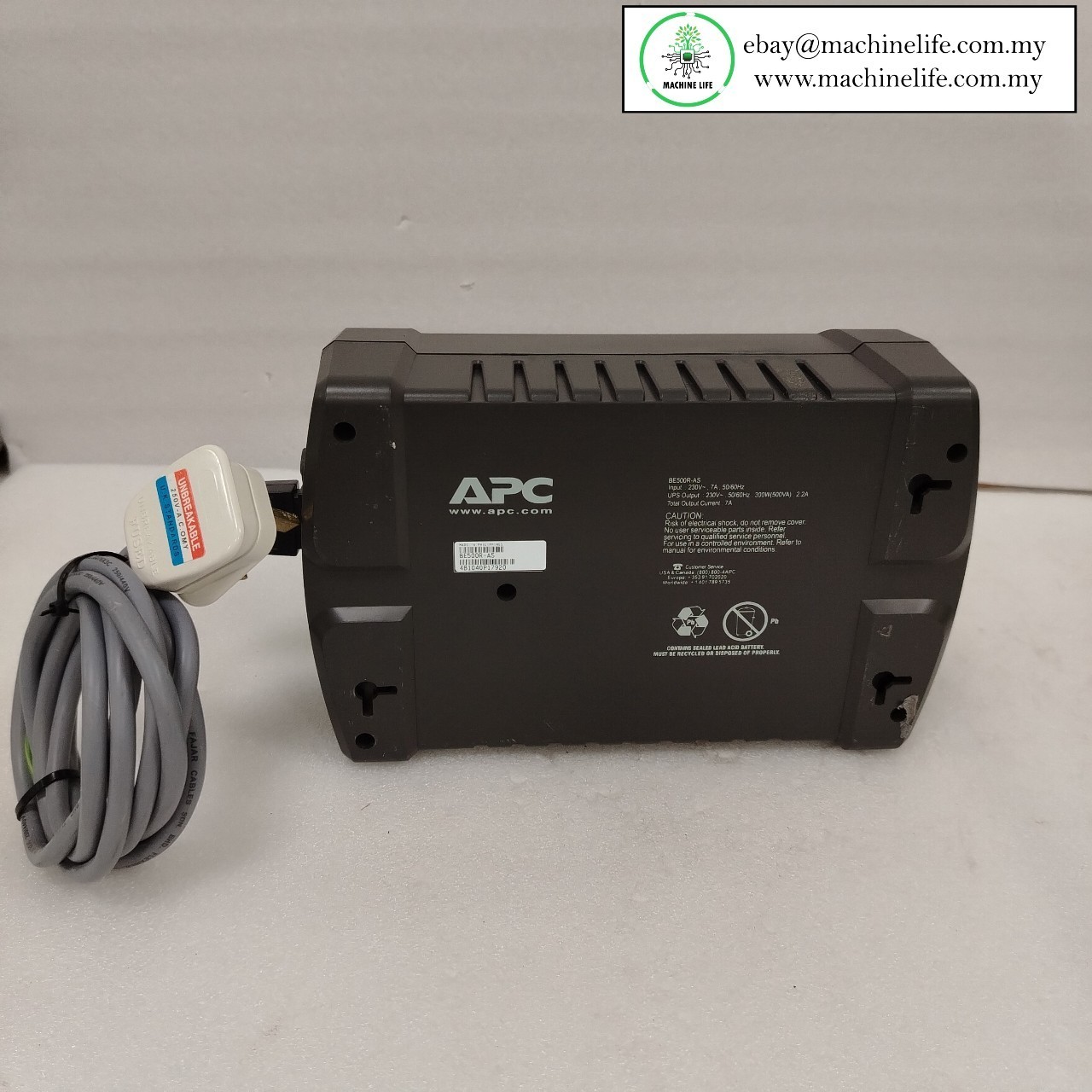 APC BE500R-AS Back-UPS ES 500