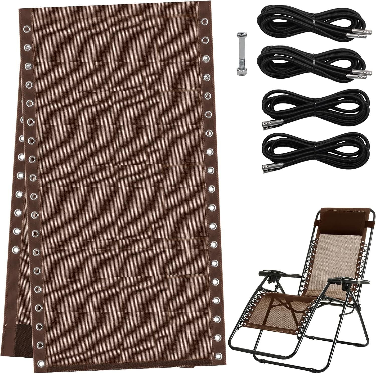 "17 x 63 Inch Replacement Fabric for Zero Gravity Chair Reclinig Patio Chairs "