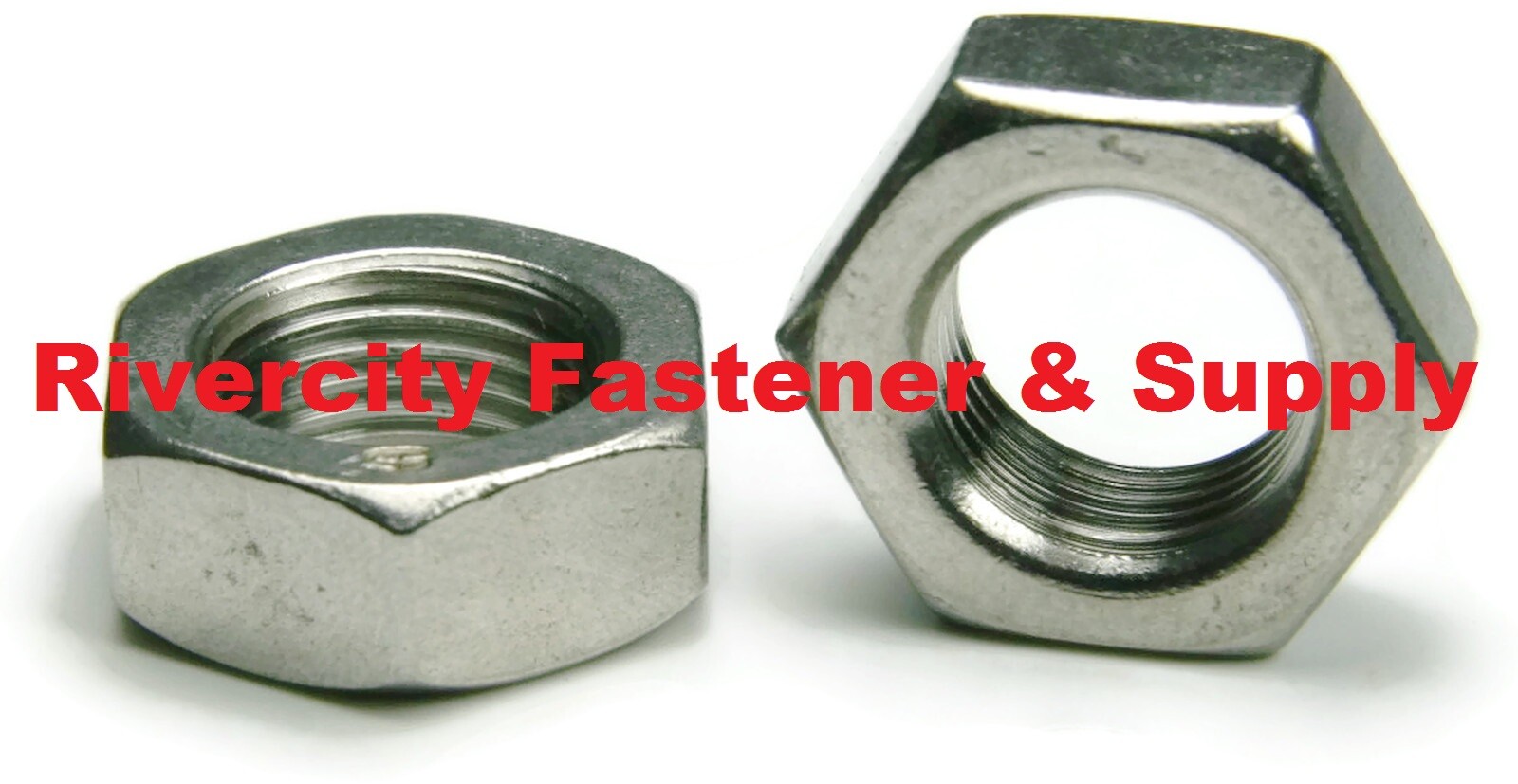 M24-2.0 Hex Jam Thin Half Nut Stainless FINE Thread M24 x 2.0 Nuts 24mm x 2.0