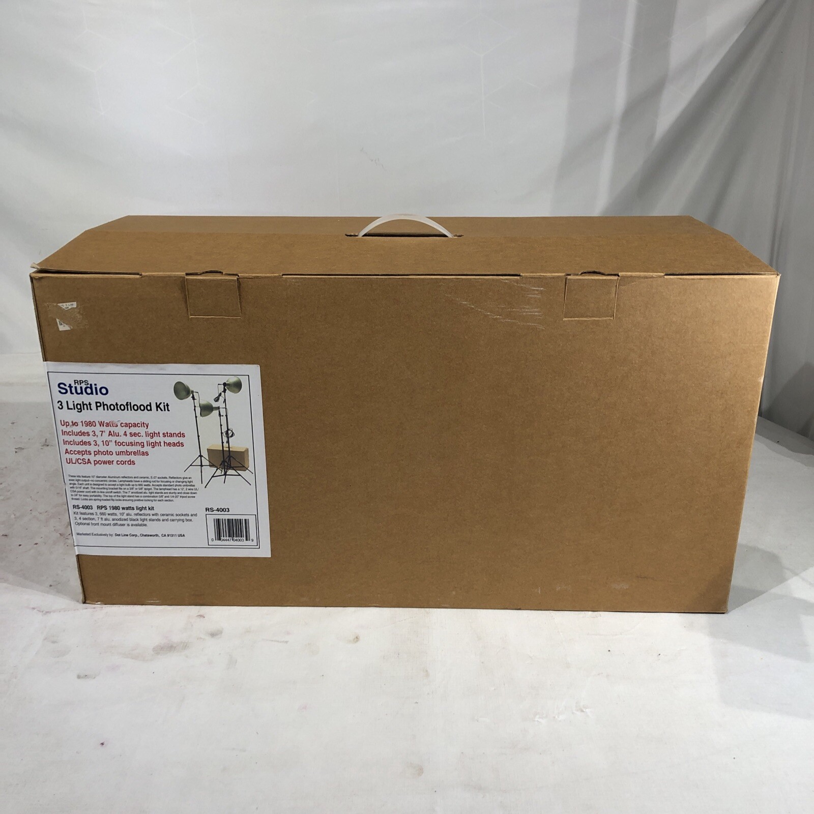 RPS Studio 3 Light Photoflood Kit RS-4003- NEW