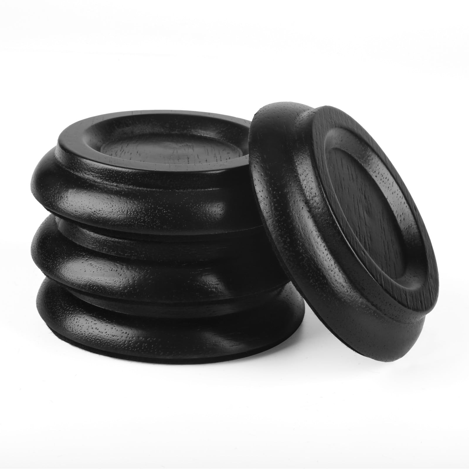 Upright Piano Caster Cups,Premium Quality Hardwood Piano Caster Pads Furnitur...
