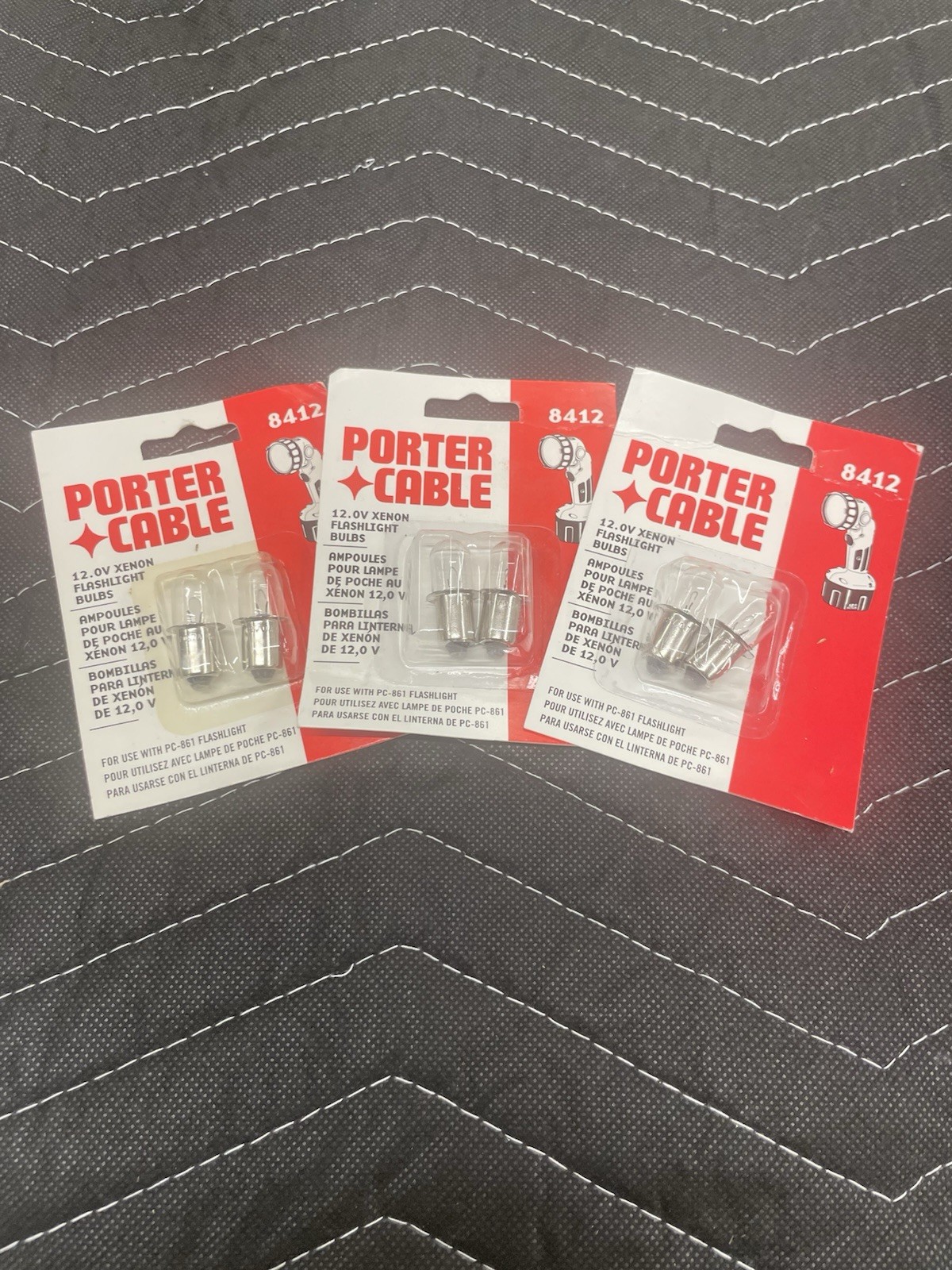 Porter Cable 8412 Bulbs 12.0V Xenon Flashlight Bulbs.  3 Packs Of 2 Each