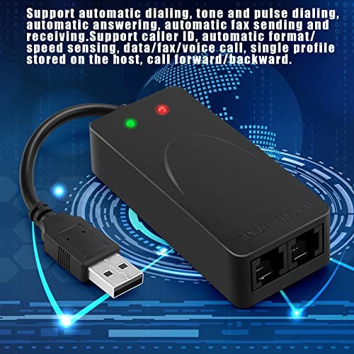 External USB 56K Modem, Plug & Play Dial-Up for Fax, Win 7/8/10/11 | Plug &