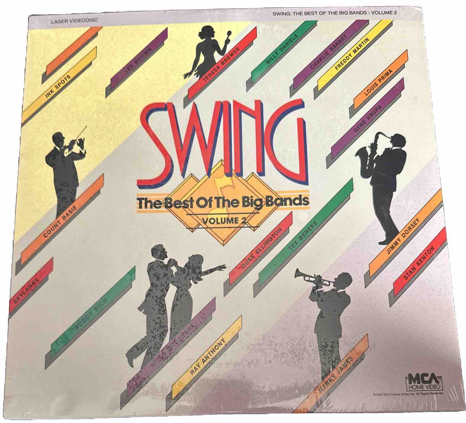 SWING: THE BEST OF THE BIG  BANDS Vol. 1 Laserdisc FACTORY SEAL VERY RARE MUSIC!