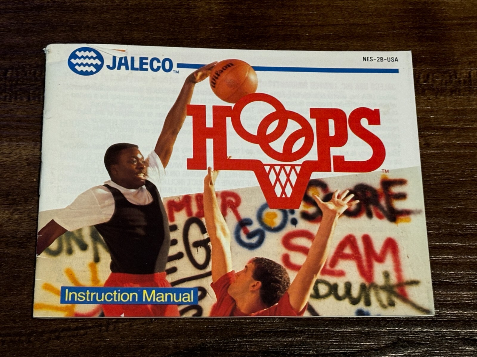 Hoops Basketball Nintendo NES Instruction Manual Only