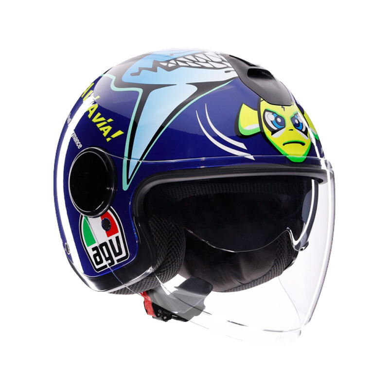 AGV ETERES Jet Motorcycle Helmet Red Misano 2015 Size S
