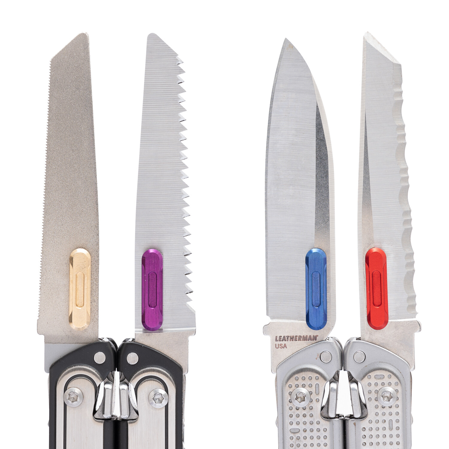 For Leatherman Free P2 P4 ARC knife Saw file Thumb Grip Tabs Aluminum alloy CNC