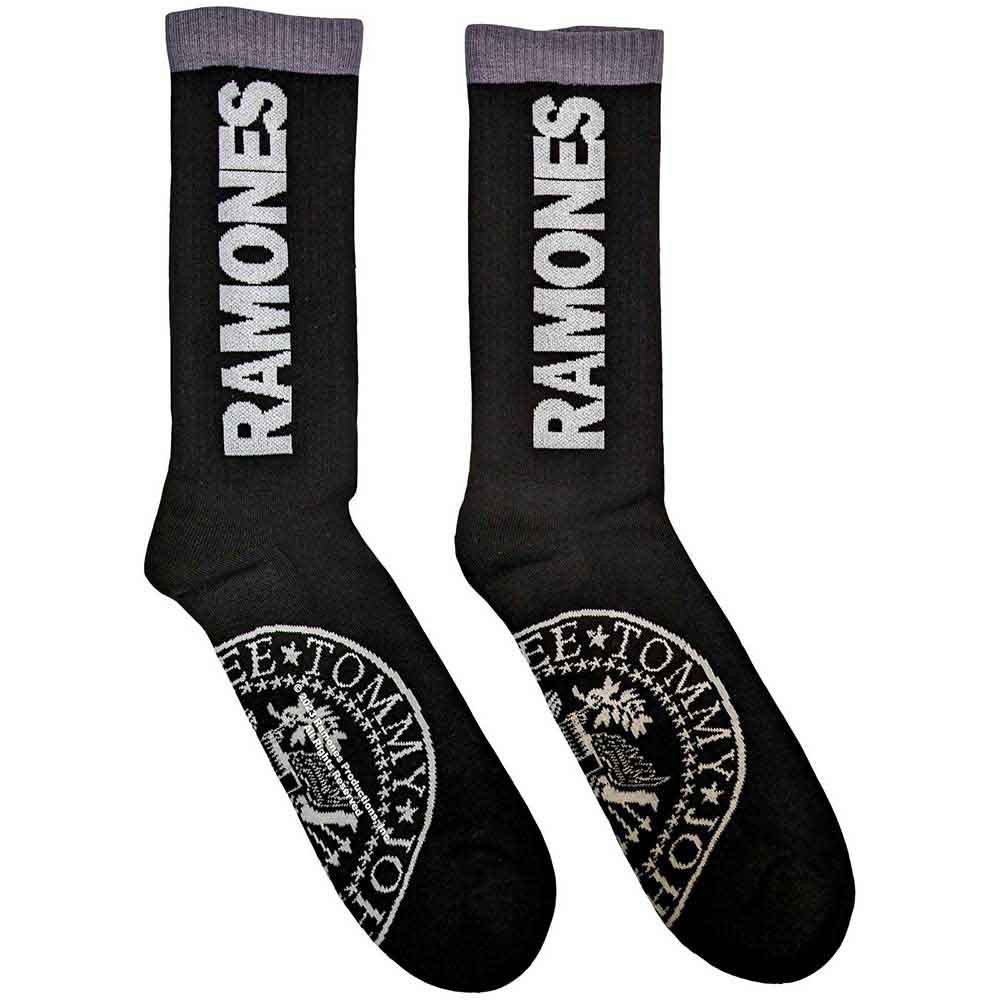 Ramones Presidential Seal Socks Black New