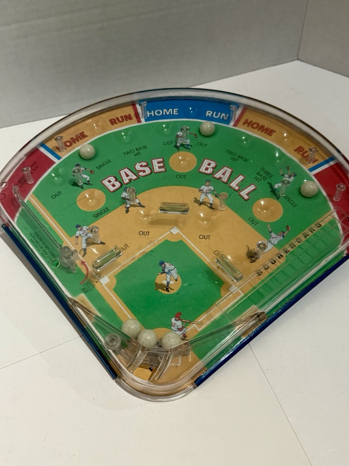 Schylling Associates Inc. Baseball Pinball Game 2001 Vintage Look