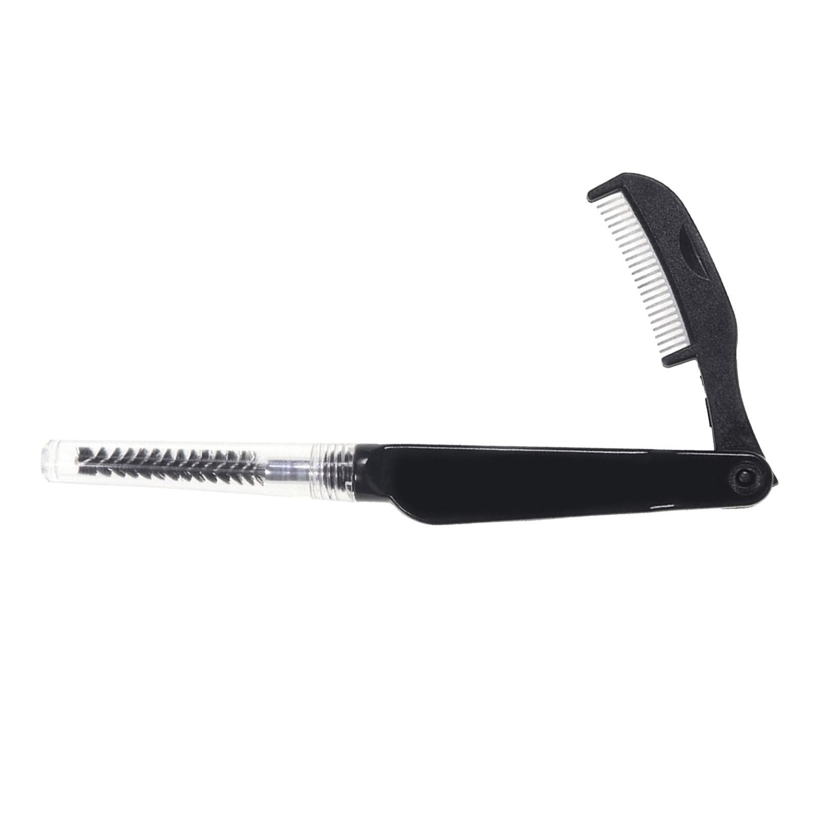 2 In 1 Foldable Comb Nylon Dubbing Brush Teasing Out Hackle Feather Fiber Dubbed