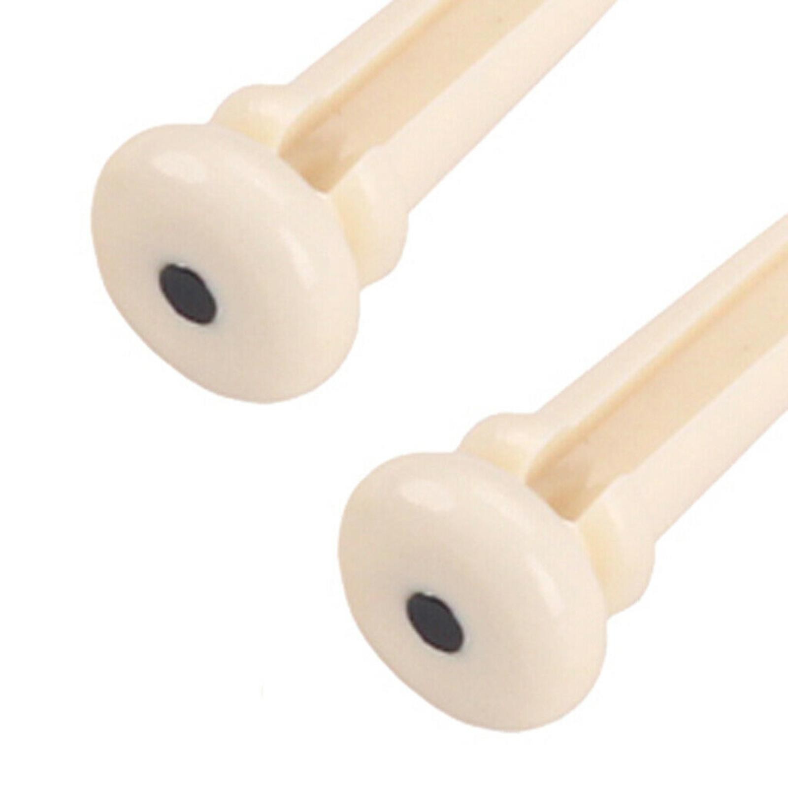 Universal Acoustic Bass Guitar Bridge Pins with Saddle Luthier Repair Parts