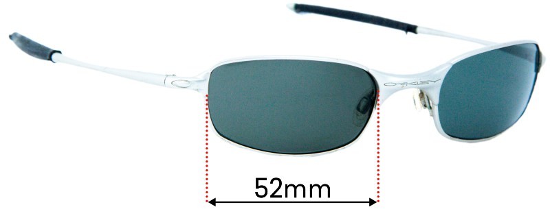 SFx Replacement Sunglass Lenses fits Oakley Square Wire 2.0 - 52mm Wide