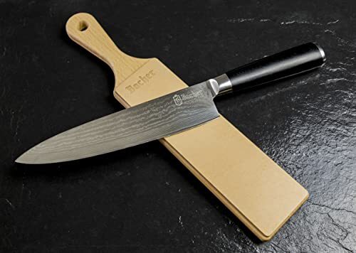 Premium Leather Strop for Knife Sharpening with Polishing Compound - Double S...