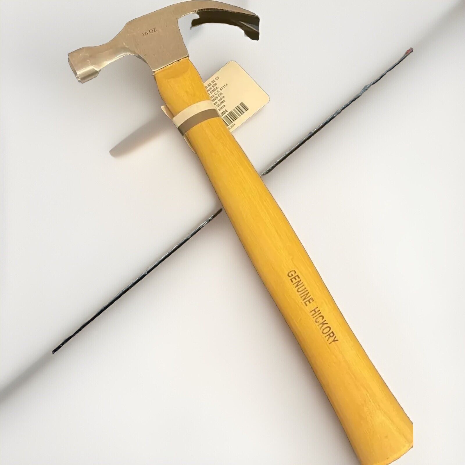 Contender Claw Hammer-16oz 5EJM4 Genuine Hickory