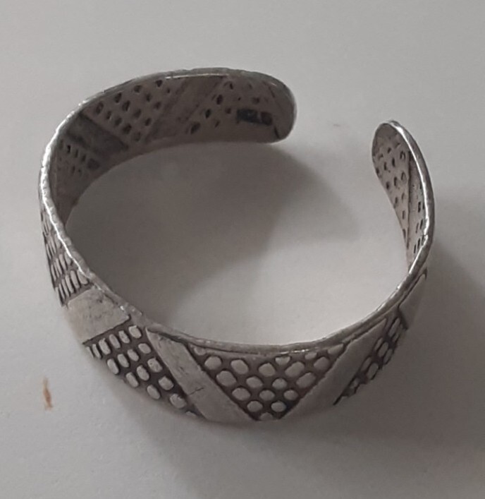 Vintage Cute .925 Silver Toe Ring Adjustable Size 3 Tested Sterling