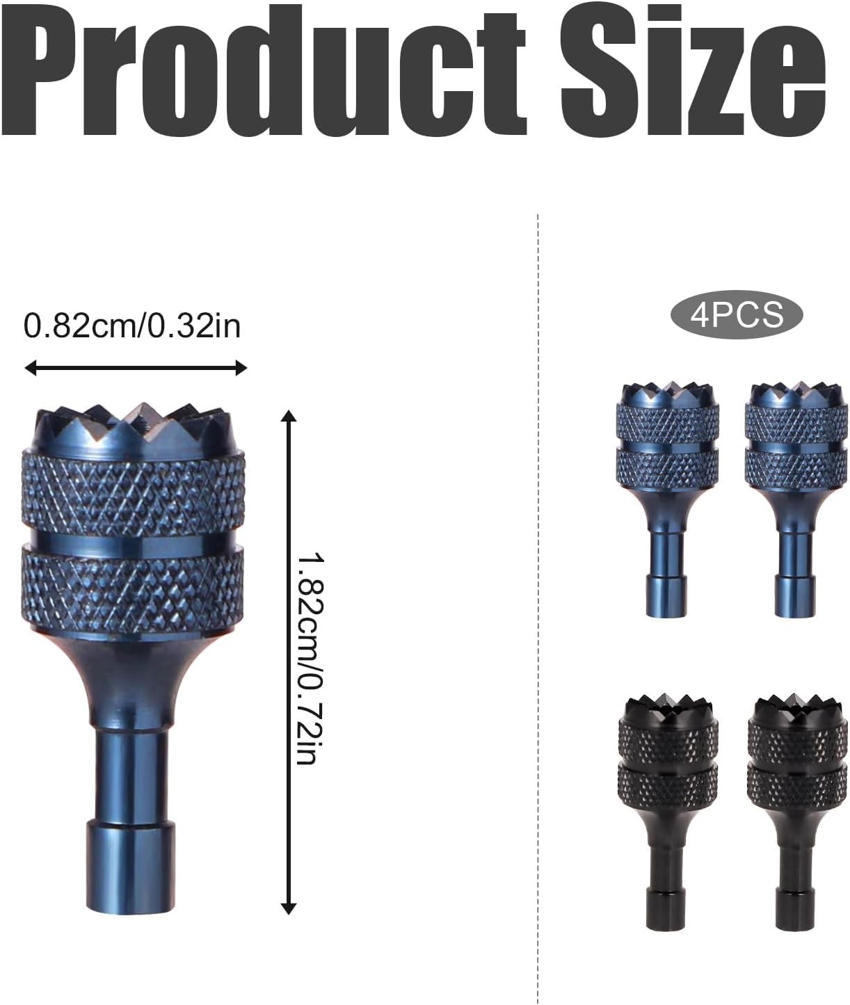Replacement Control Sticks for DJI Mini 3 Pro & Mavic 3 - Blue and Black