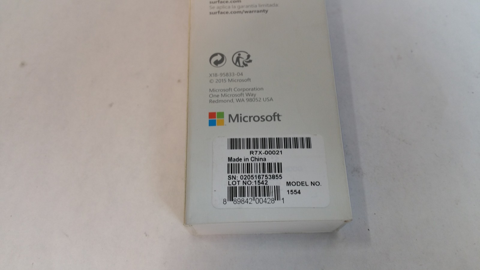 New Microsoft Surface Model 1554 Mini Display Port To VGA Adapter