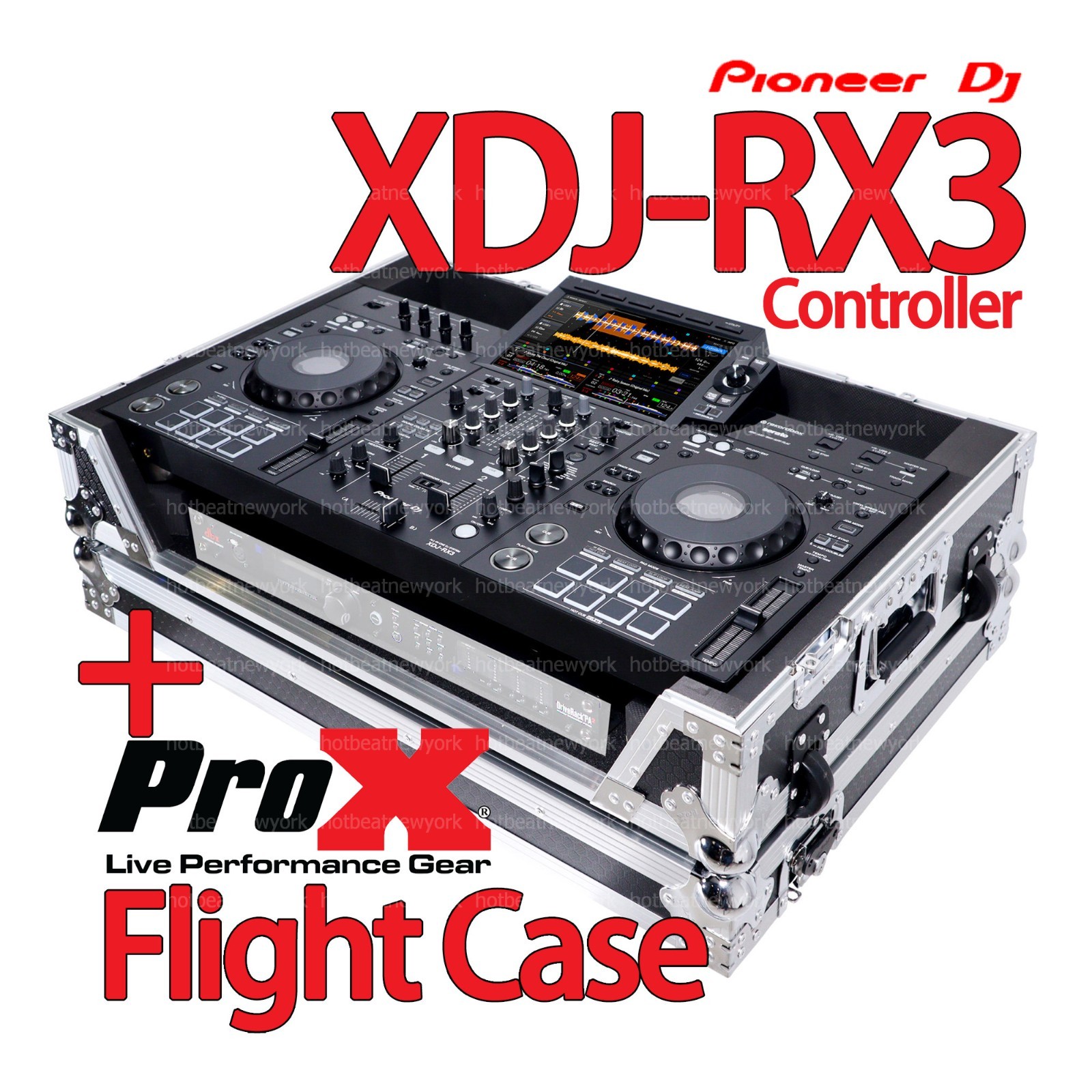 Pioneer XDJ-RX3 2-Channel All-in-One DJ Controller + ProX Flight Road Hard Case