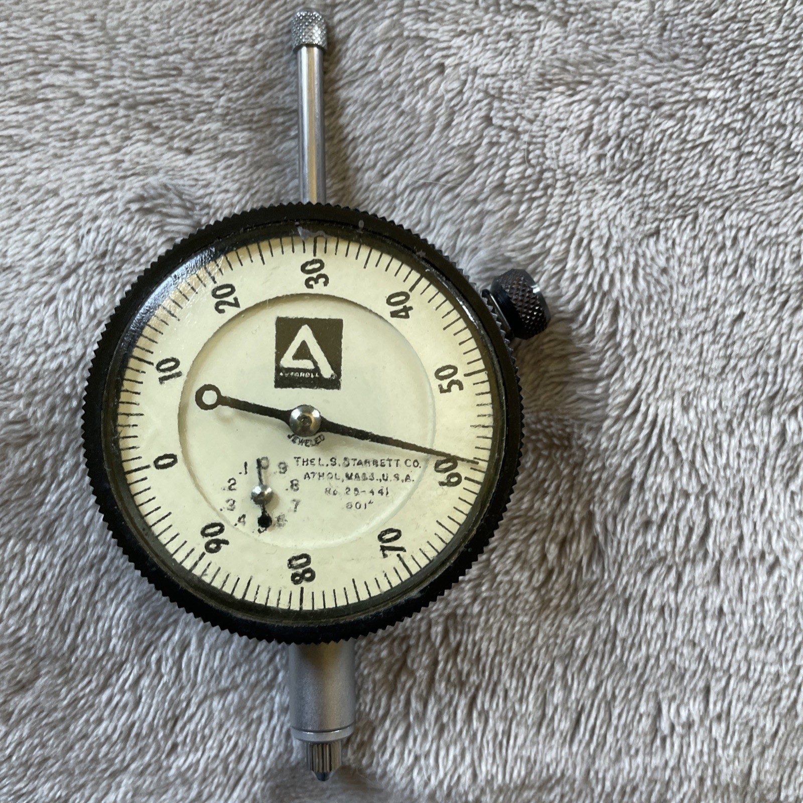 Starrett No. 25-441 Dial Indicator Precision Measuring Tool.