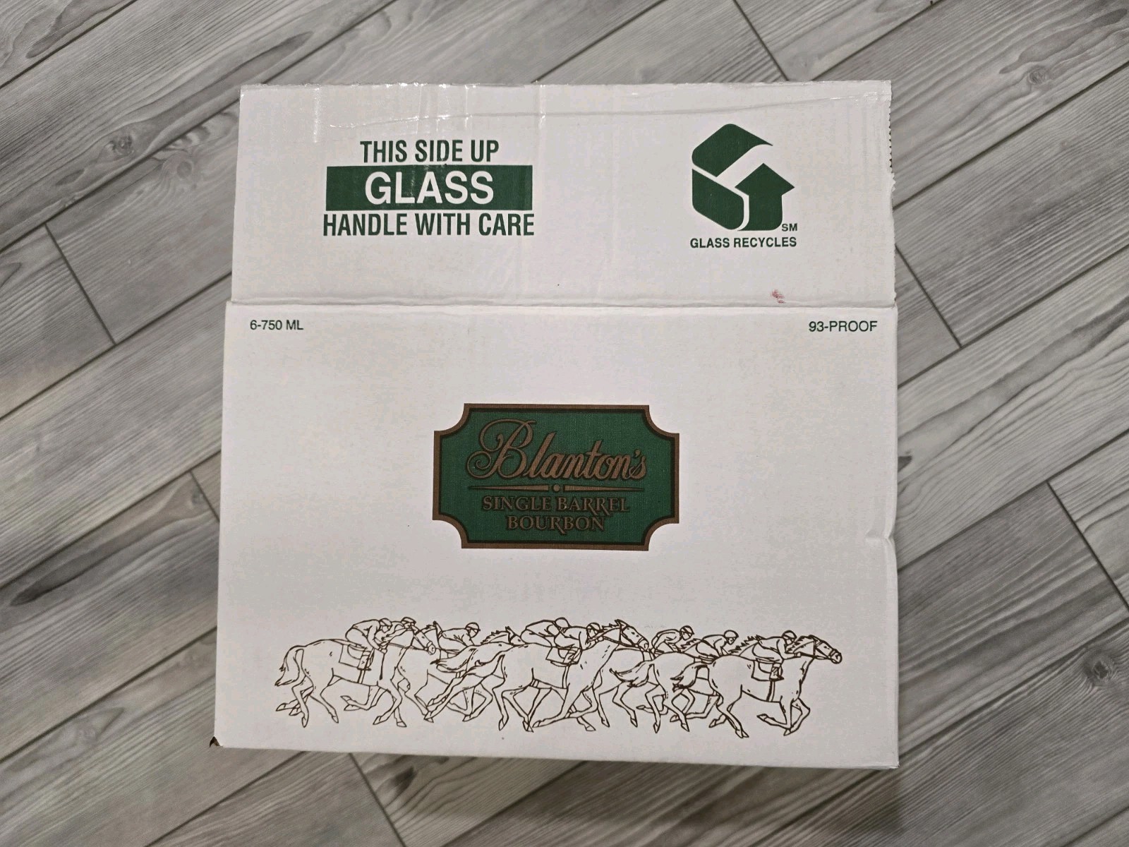 🔥Blanton’s Single Barrel Bourbon 6 Bottle Empty Shipping Case Dividers 93 Proof