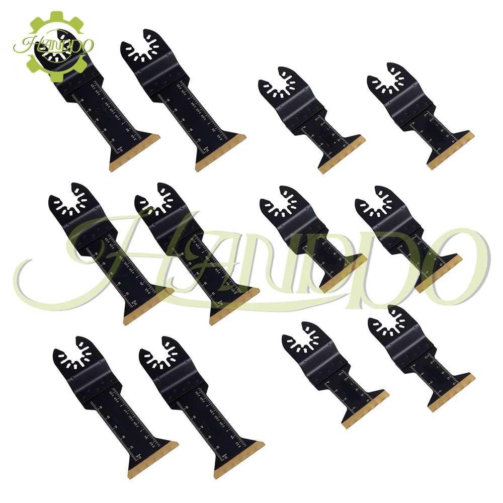 2 Type Plated Oscillating Tool Saw Blade 12Pack Professional Blades for Wood
