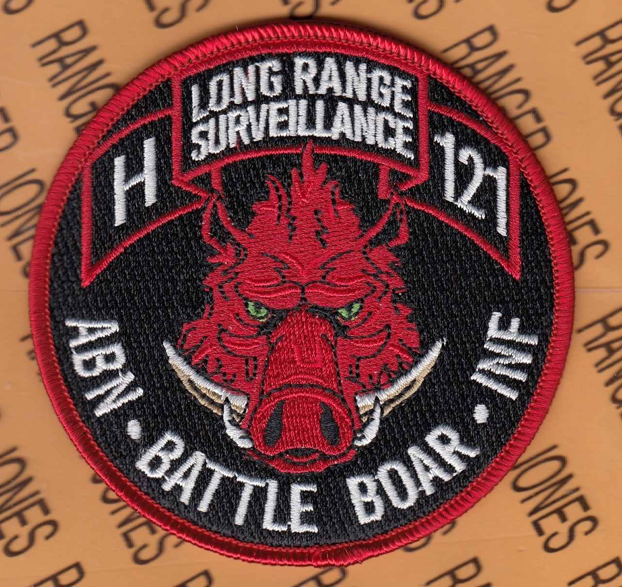 US Army Co H 121st Infantry Airborne Ranger LRSD LRS GA ARNG ~3.75" patch m/e