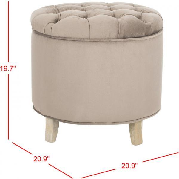 Safavieh AMIELA TUFFTED OTTOMAN, Reduced Price 2172733171 HUD8220Y