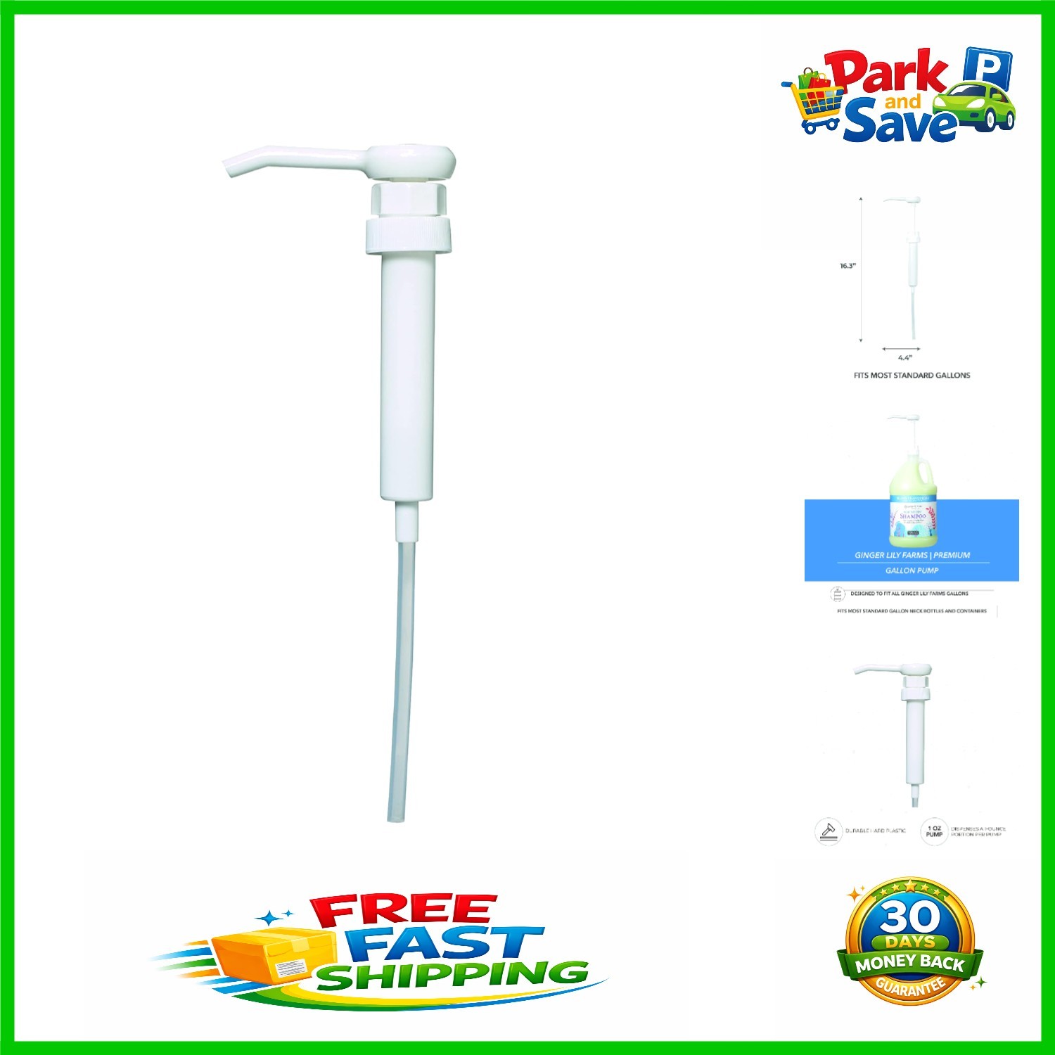 Compact Gallon Liquid Pump - Precision Ounce Dispensing for Crafting and Cooking