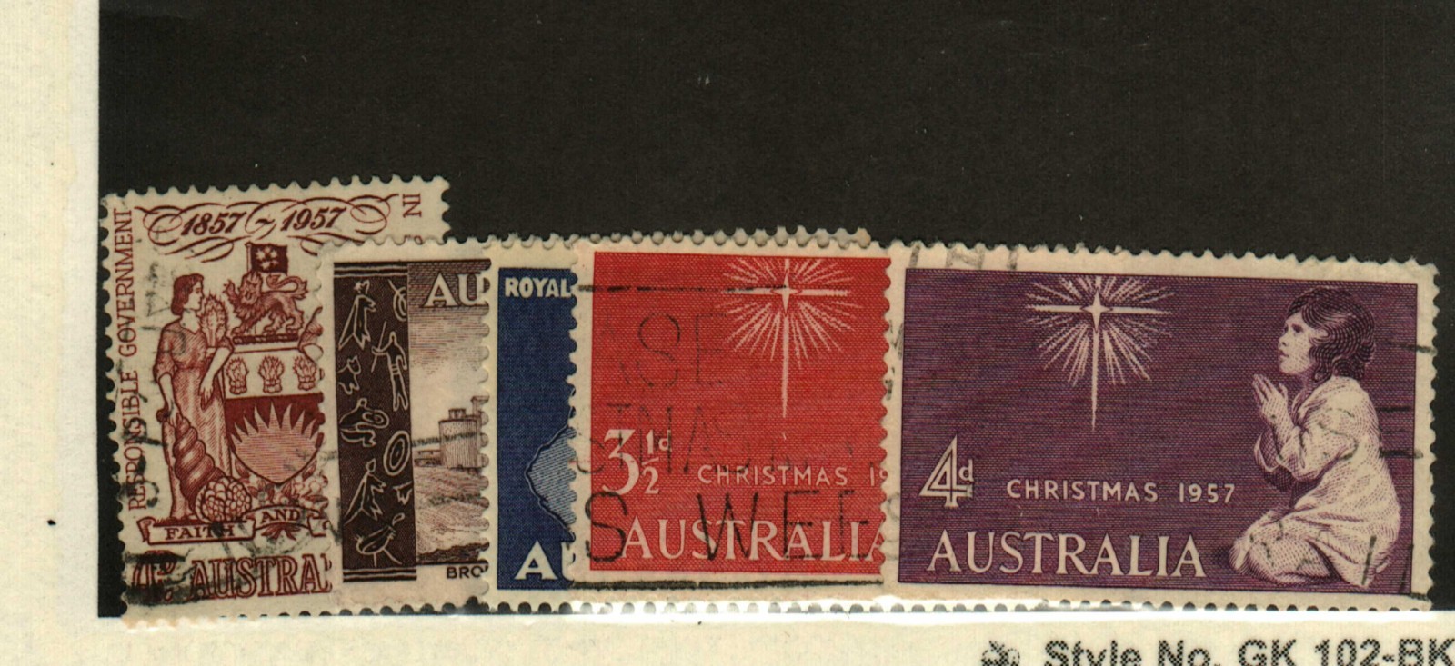 Australia #304 used, 305 MH, 306-6, 311 used