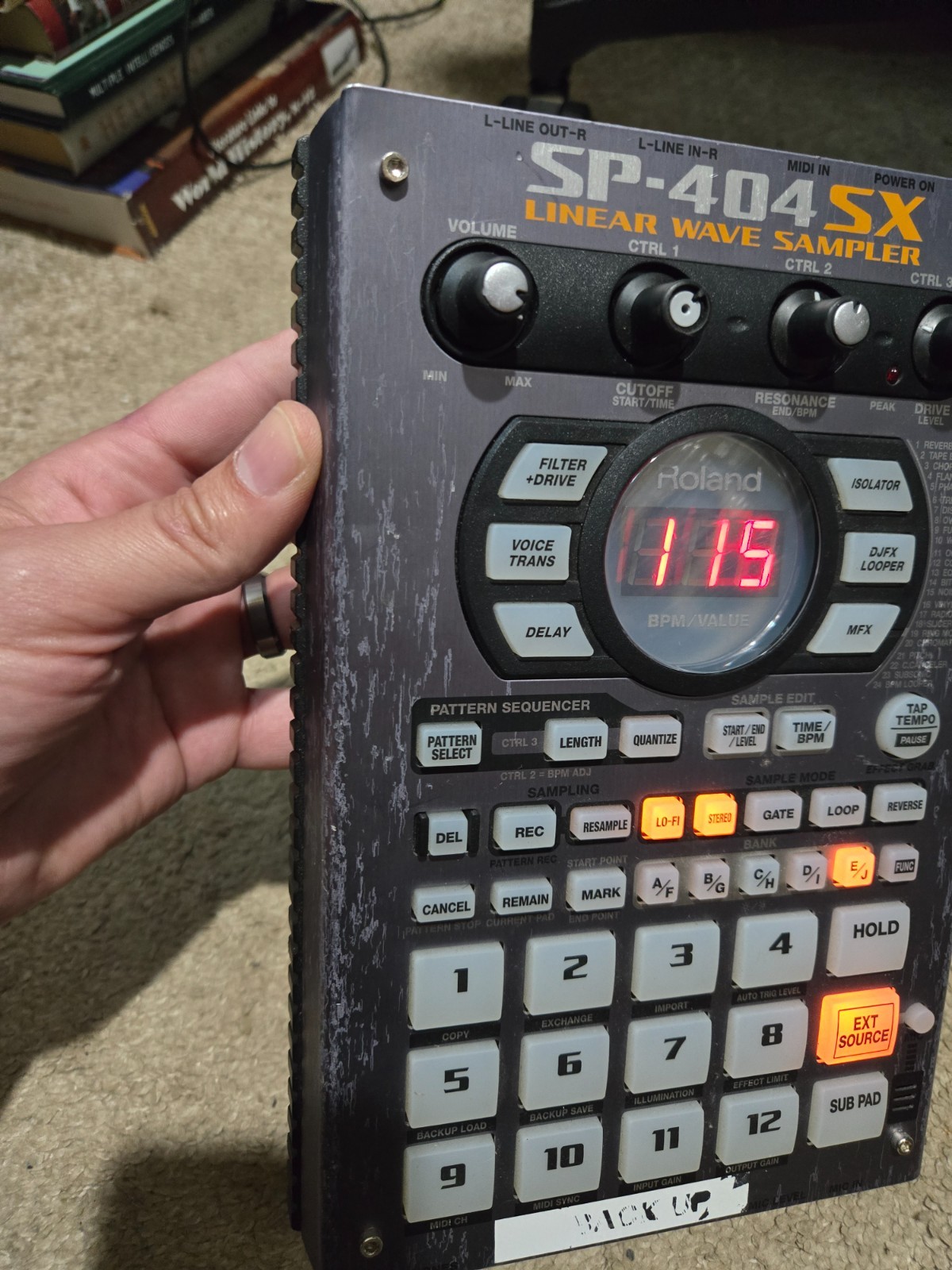 Roland SP-404 SX Linear Wave Sampler - Working - No Battery Cover