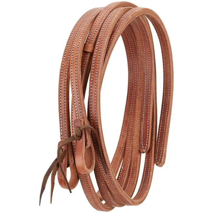 Western Tan Leather Split Reins with water Loop  96" Long :