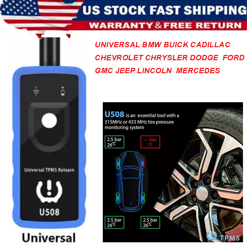 Tpms Relearn Tool U508 for GM Ford Chrysler Dodge Tire Pressure TPMS Reset