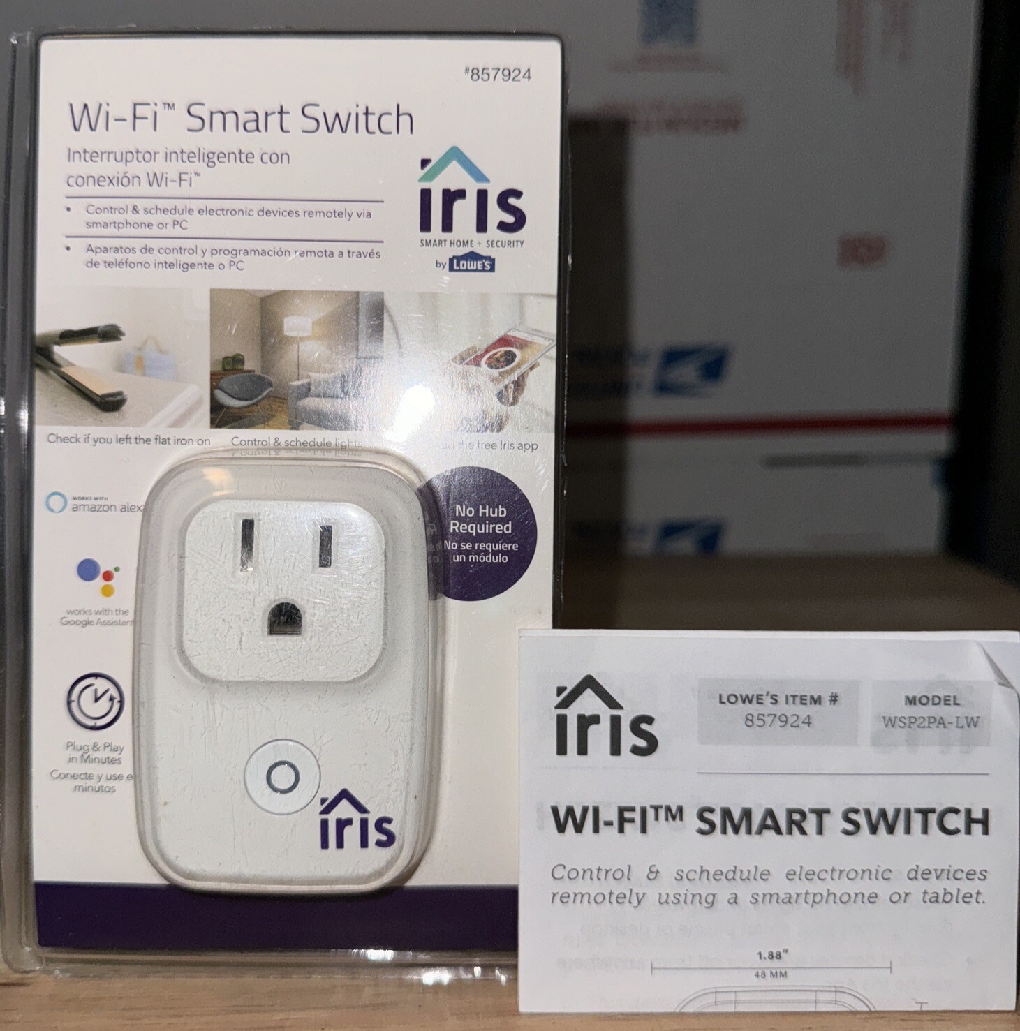 Iris Wifi Smart Switch CW1606A 857924 Lowes Amazon Alexa GoogleAssist Parts Only