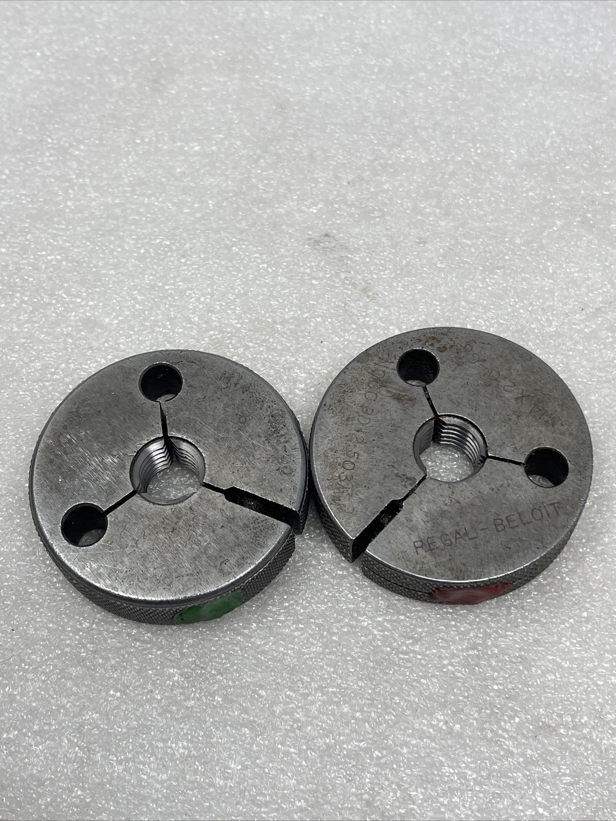 M14 x 2 6G Thread Ring Gages Set GO NO GO P.D.'S, 2.0, Mismatch, 12.663, 12.503