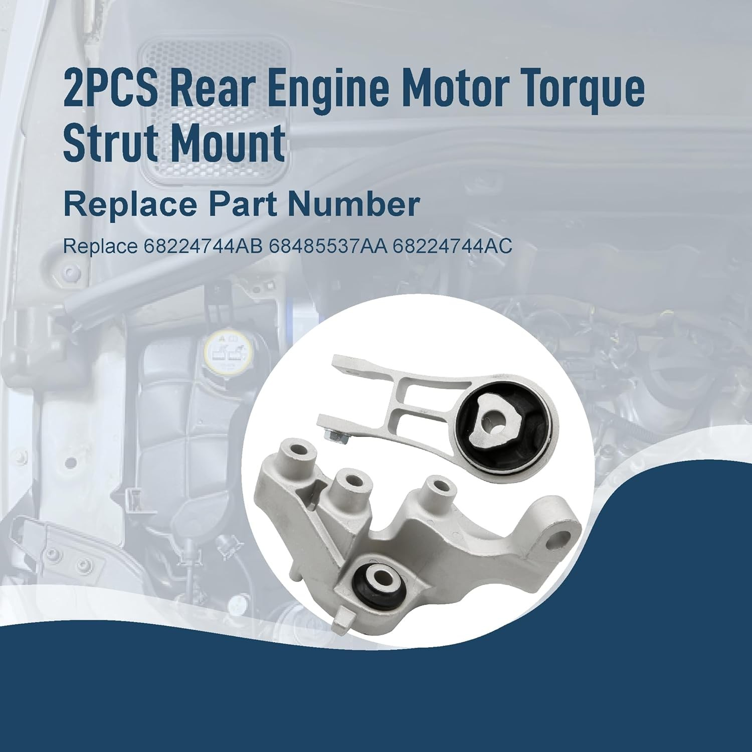 Rear Engine Motor Mount Torque Strut Mount Kit Fit For Chrysler Pacifica 3.6L...