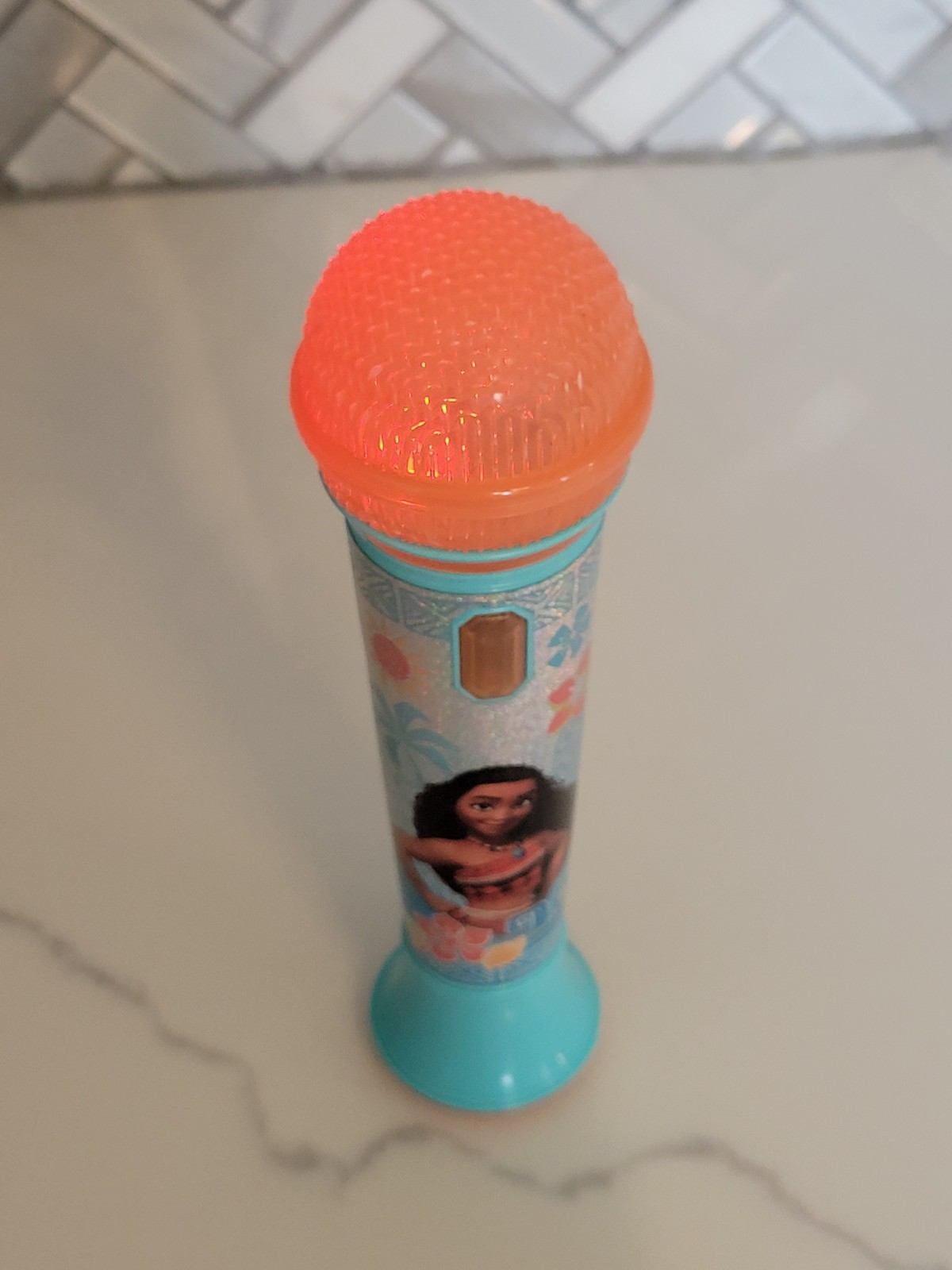 Disney MOANA SING-ALONG MUSICAL MICROPHONE Karaoke Toy (Works Tested Takes 2AAA)
