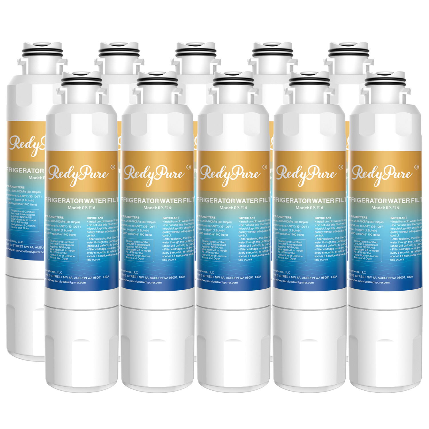 10 Pack Fit For Samsung DA29-00020B HAF-CIN/EXP DA29-00019A HAF-CIN Water Filter