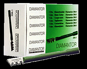 Diamantor 2001 Wood Handle Glass Cutter