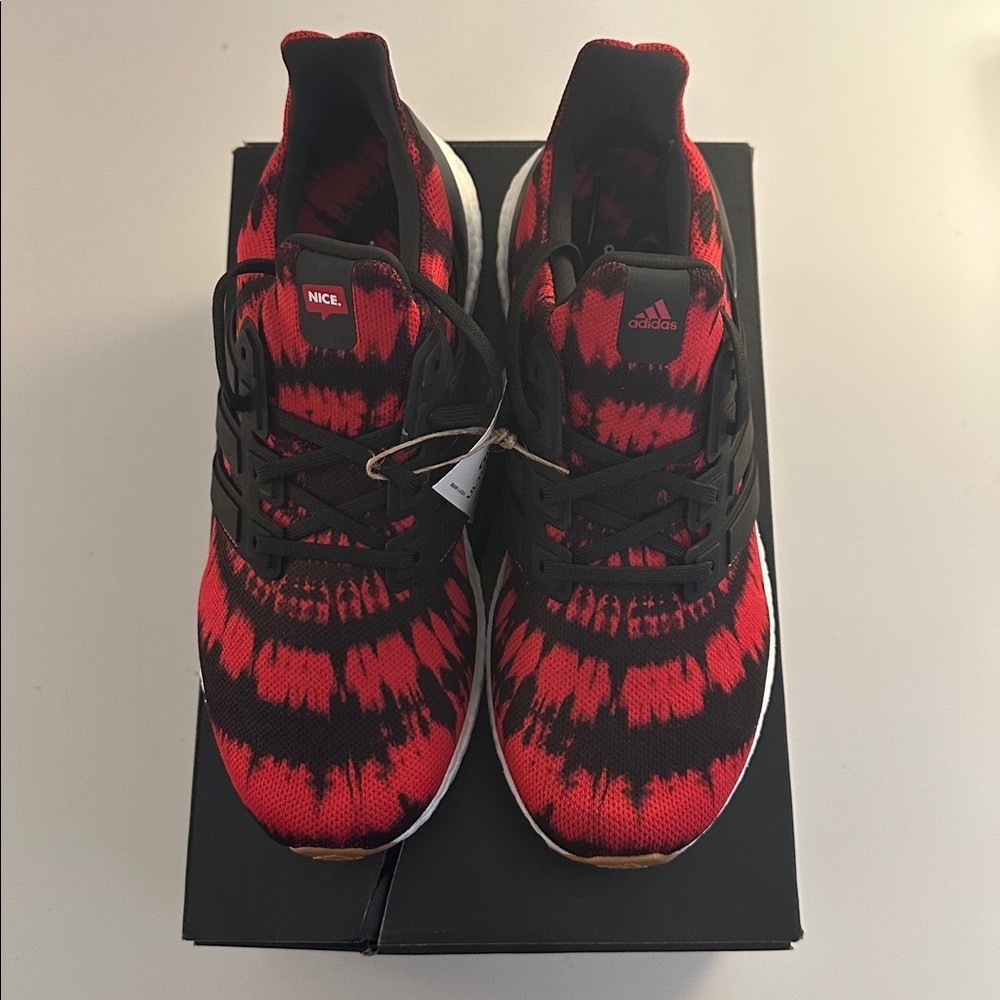 Adidas Ultra Boost x Nice Kicks Red Black Sneakers Men's US Size 7 New in Box!