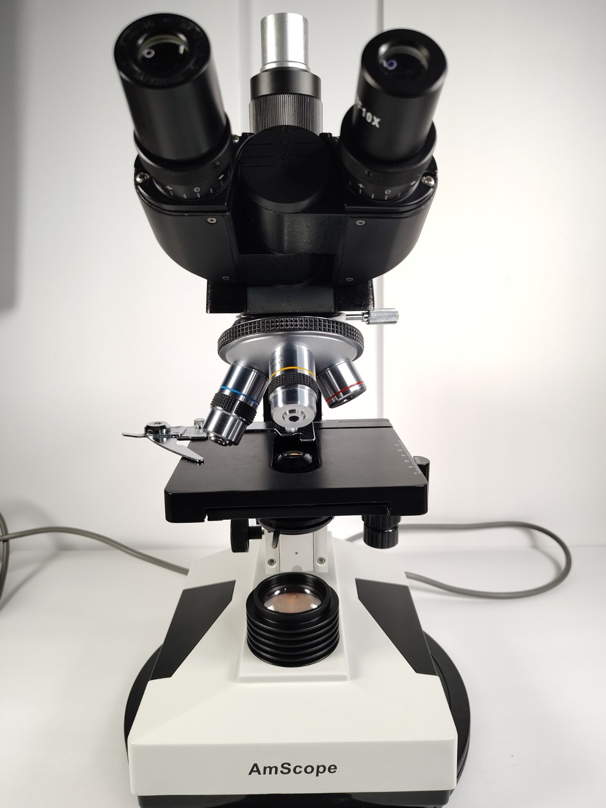 AmScope Lab Clinic Vet Trinocular Compound Microscope