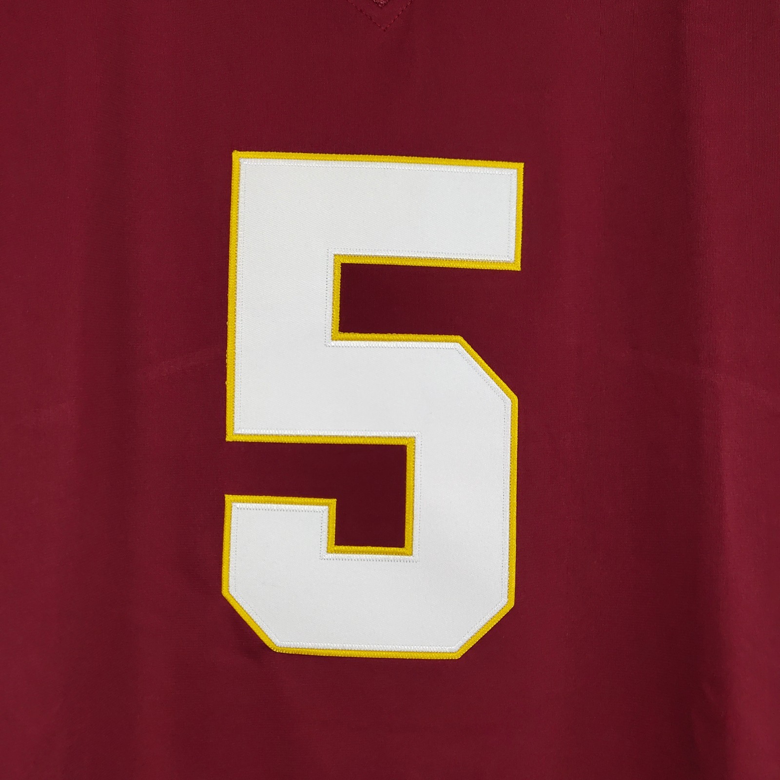 Jayden Daniels #5, jersey, red, embroidered, S-4XL