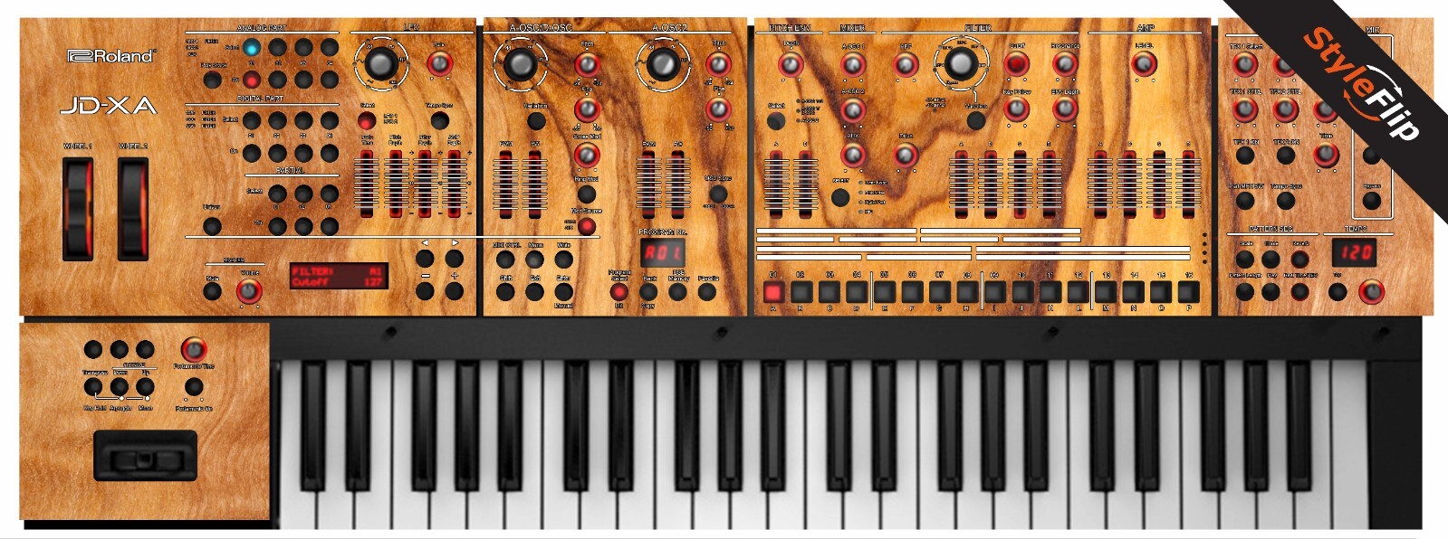 Roland JDXA Skins | Wood 6 | Protective Decal | StyleFlip Skins