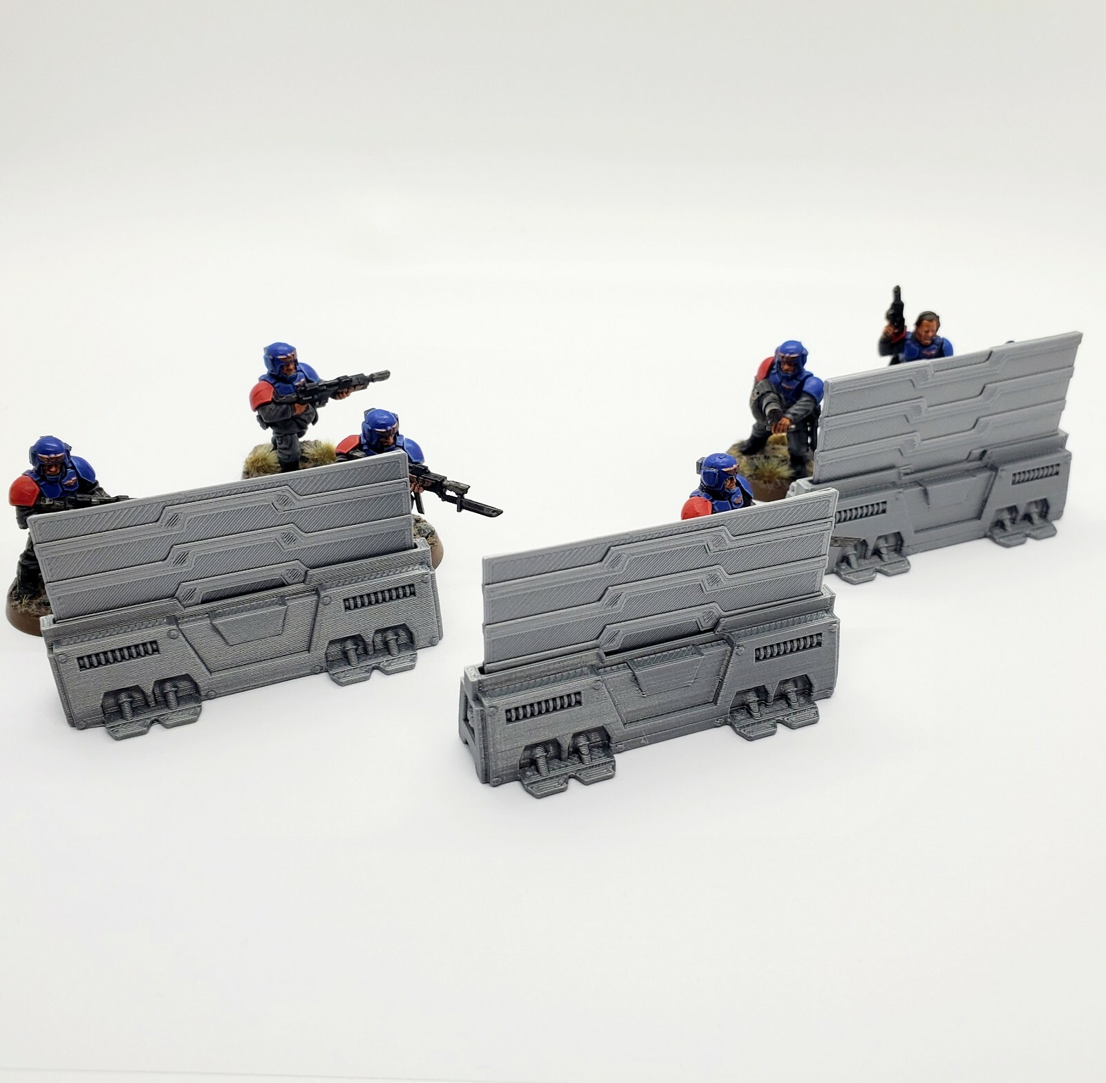 3D Printed Terrain / Battlefield  Energy Wall Barriers Set 2 for Tabletop Gaming