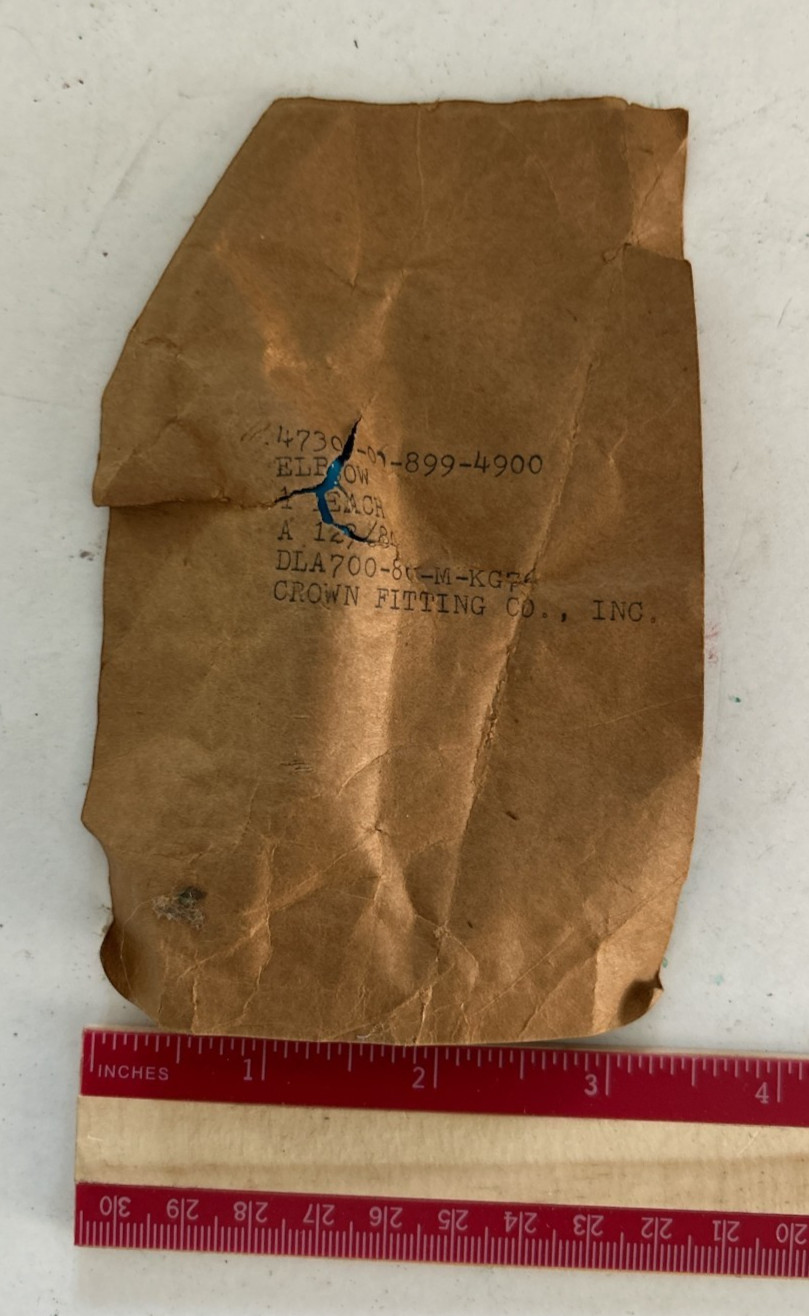 1984 NASA SPACE PROGRAM CROWN FITTING IN ORIGINAL PACKAGE A