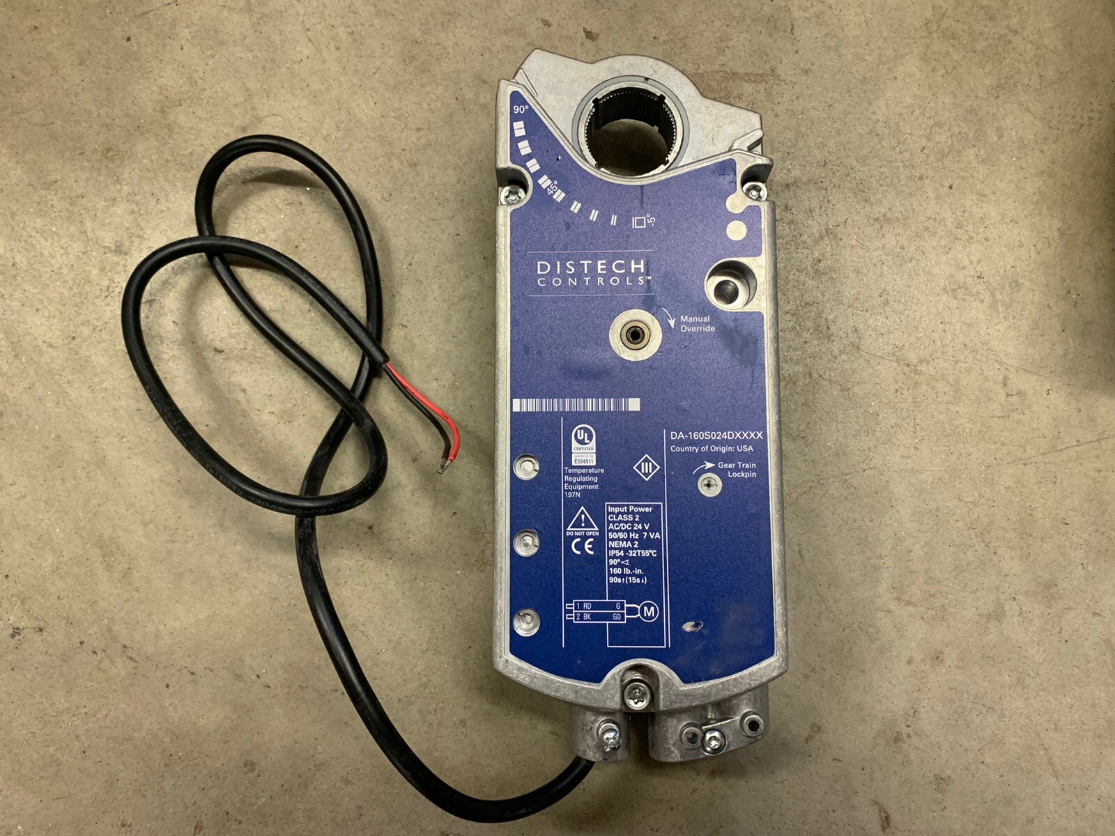 Distech DA-160S024DXXXX Damper Actuator **NEW IN BOX**