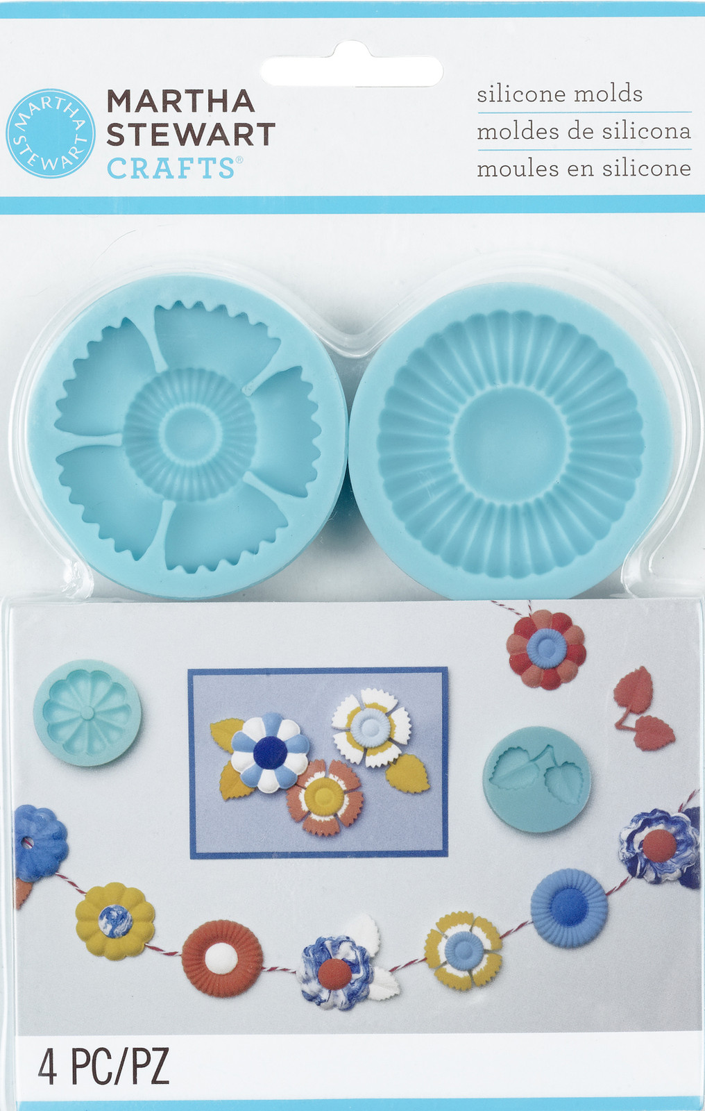 Graceful Bloom Molds for Crafters Clay Martha Stewart Crafts Paper Crafting NEW