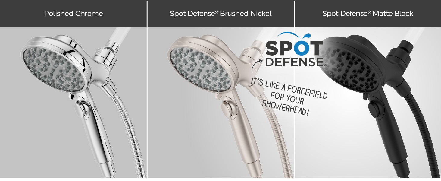 HydroFuse Handheld Shower Head with Magnetic Docking 6-Function High Pressure