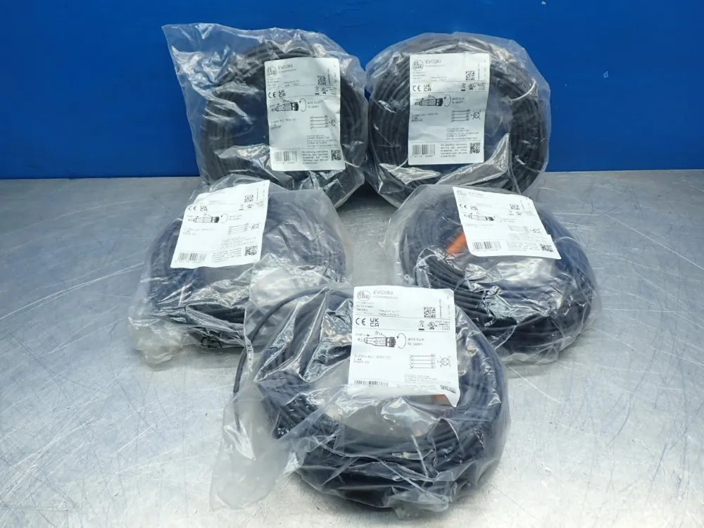 IFM FEMALE CONNCETION CORDSET, 5PCS EVC083