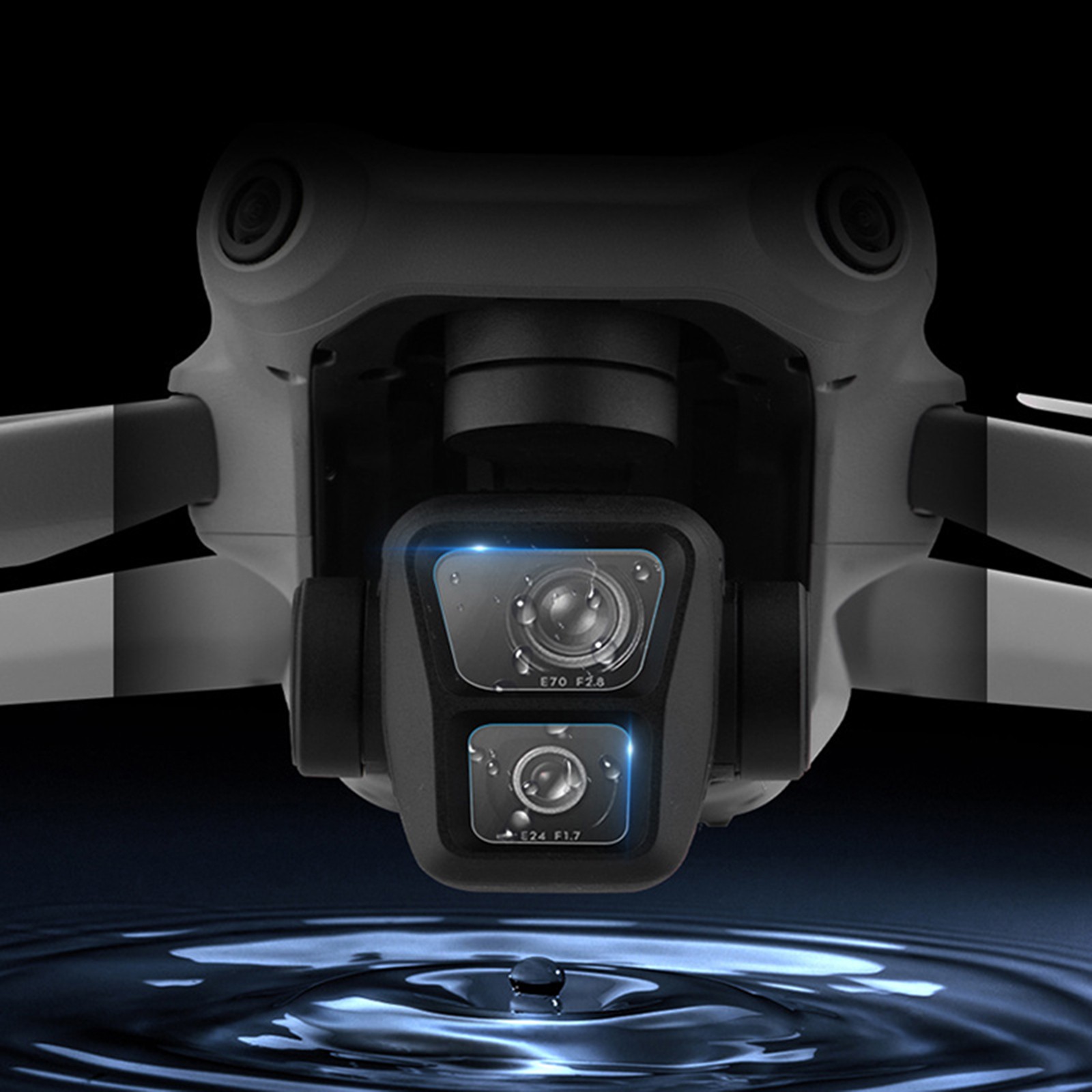 Camera Lens Protector 9H Tempered Glass Film Cover for DJI AIR 3 Drone